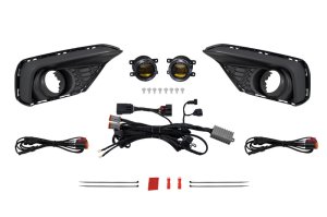 Ford Mustang Fog Lamp Kit - Front - Diode Dynamics - Elite Series Add-On - Yellow - 2024+